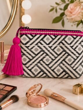 Boho Jen & Co Handcrafted Geometric Clutch/Makeup Bag